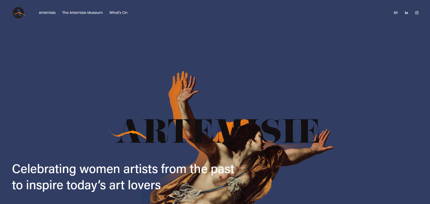 Artemisie Identité graphique et Website “Associazione culturale Artemisia Gentileschi"
